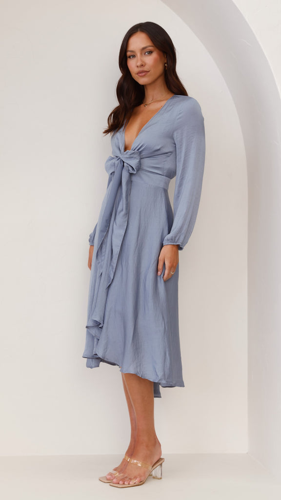 Starry Nights Dress - Steel Blue - Billy J