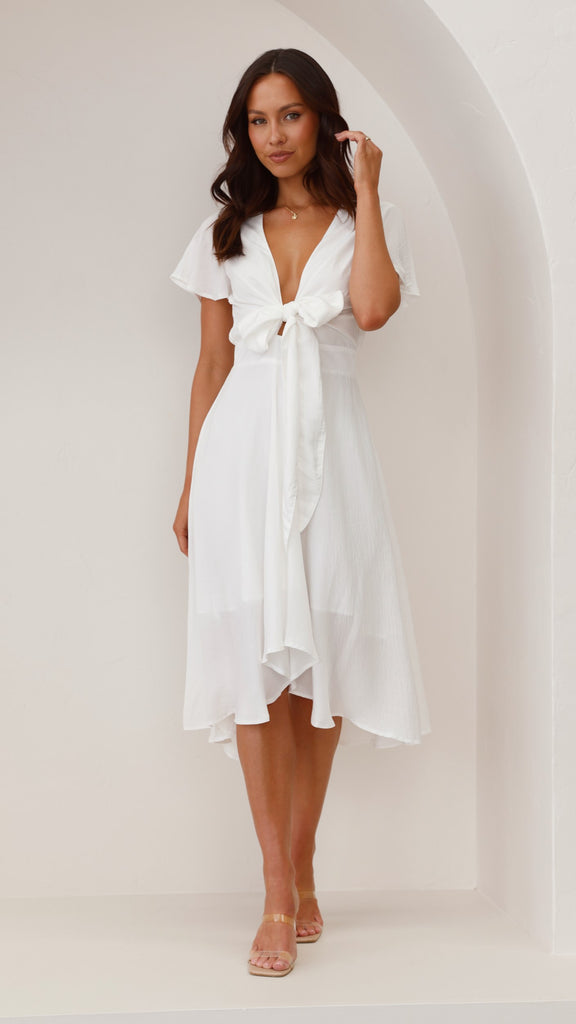 Sunny Daze Dress - White - Billy J