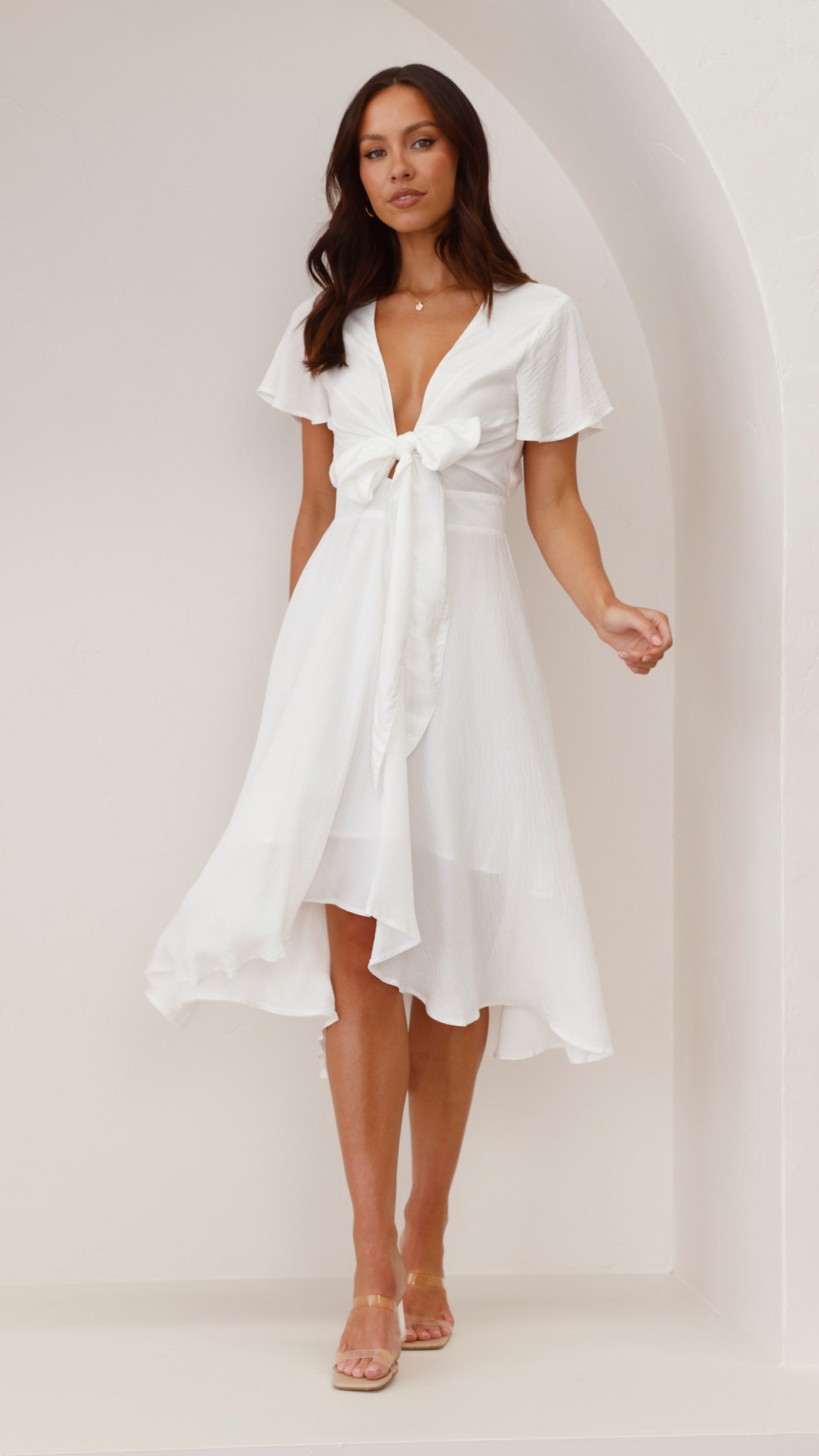 Sunny Daze Dress - White - Billy J