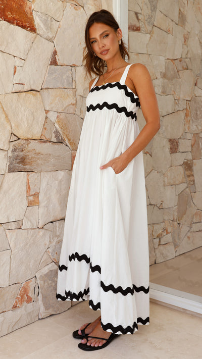 Load image into Gallery viewer, Ritina Maxi Dress - White - Billy J
