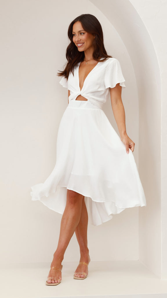 Sunny Daze Dress - White - Billy J