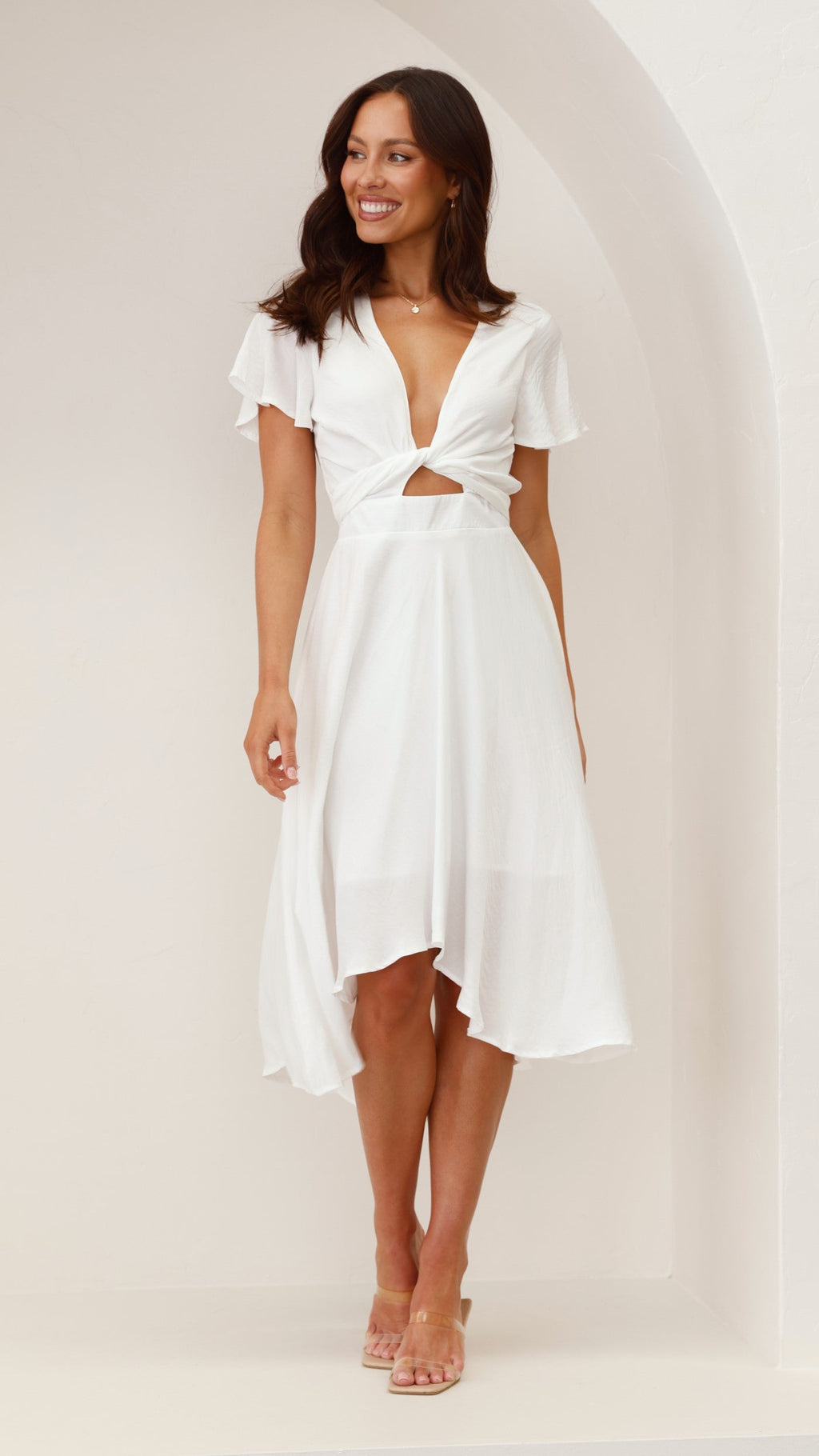 Sunny Daze Dress - White - Billy J