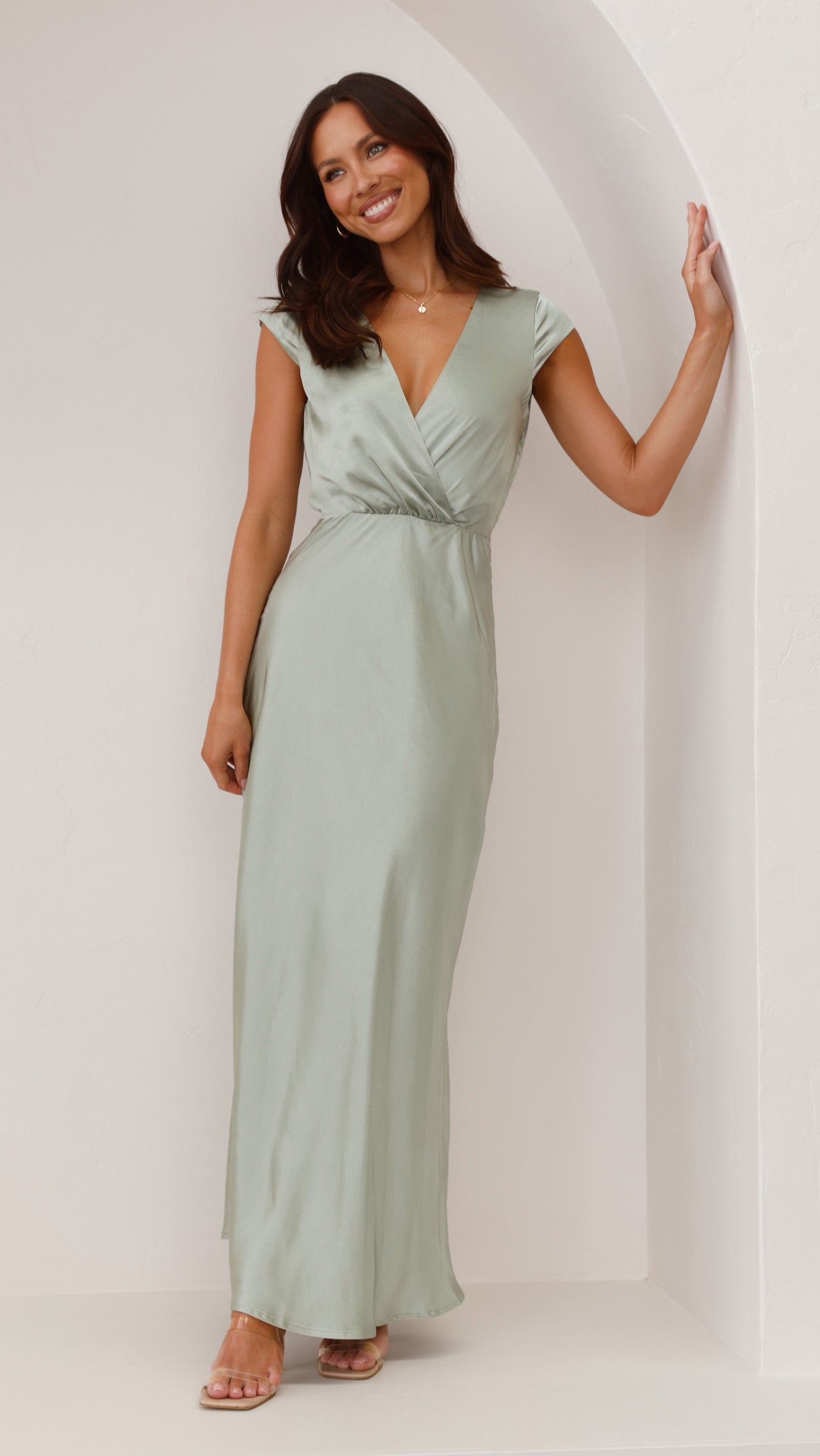 Selma Maxi Dress - Sage - Billy J