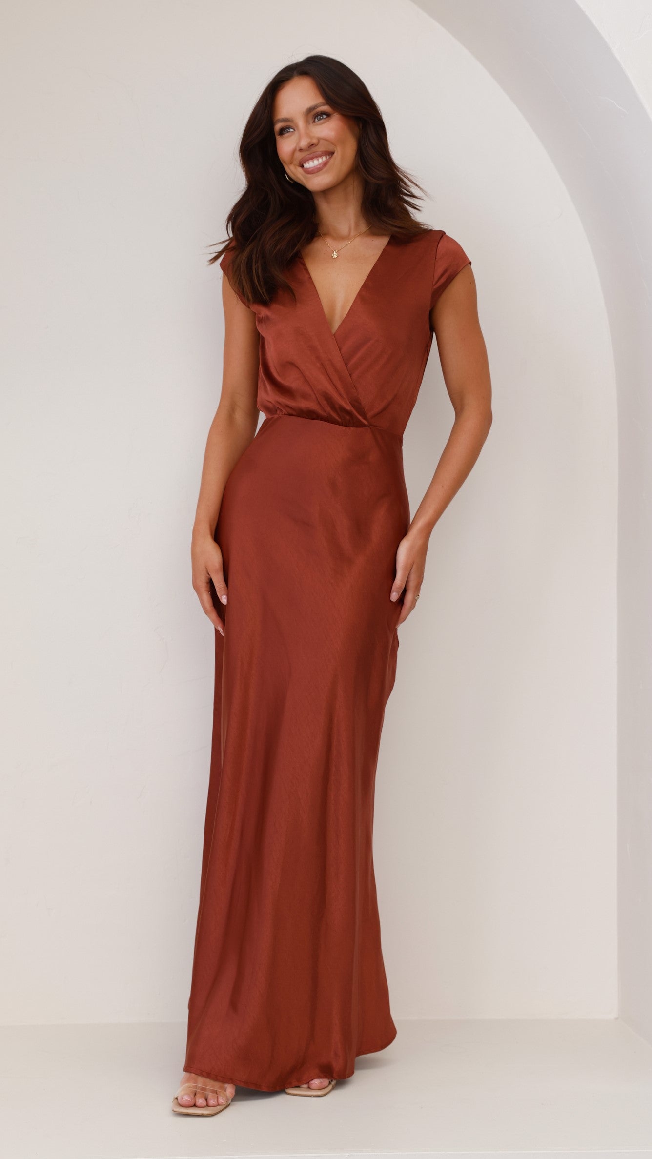 Selma Maxi Dress - Rust - Billy J