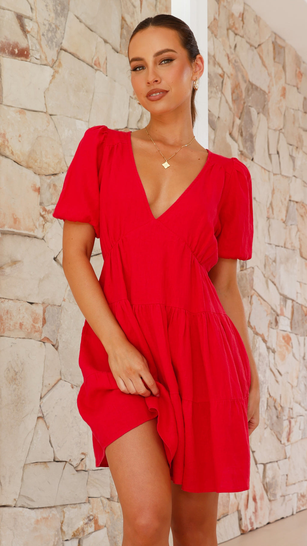 Milly Mini Dress - Red