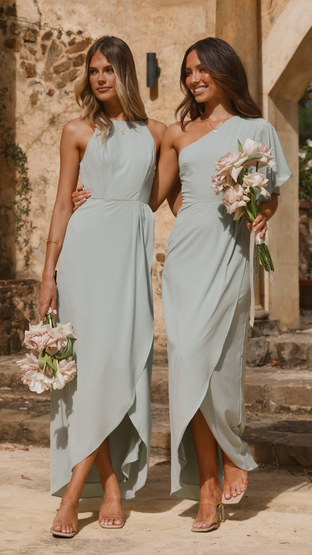 Genevieve Boat Neck Maxi Dress - Sage - Billy J
