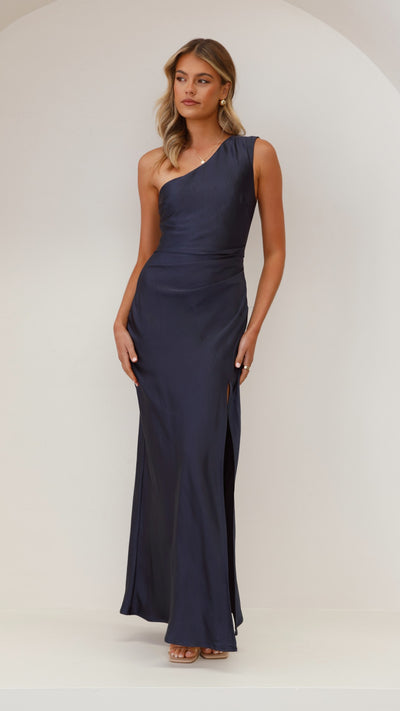 Load image into Gallery viewer, Victoria Maxi Dress - Navy - Billy J
