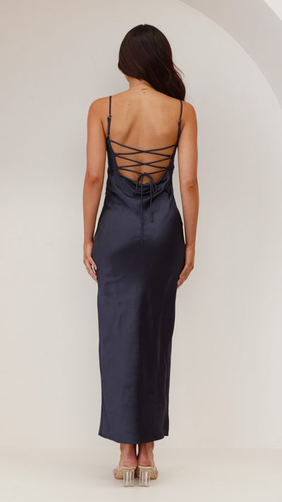 Load image into Gallery viewer, Keira Maxi Dress - Navy - Billy J
