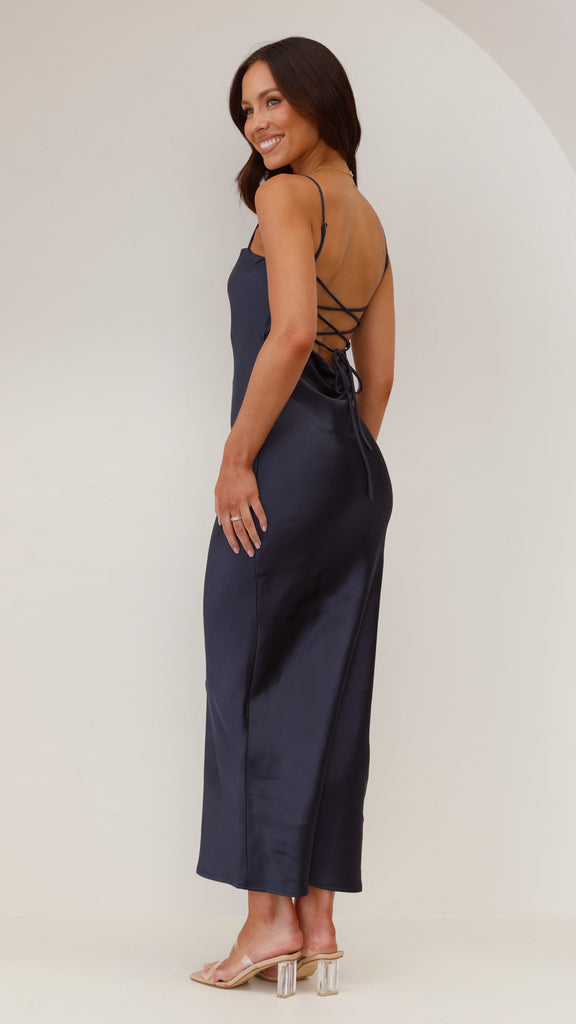 Keira Maxi Dress - Navy - Billy J