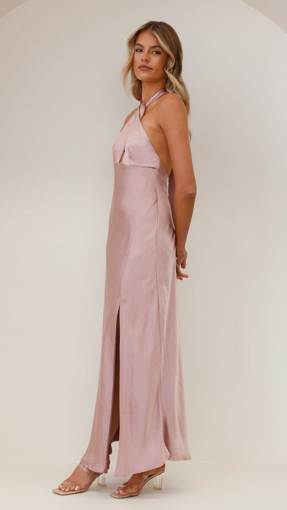 Amalia Maxi Dress - Dusty Pink - Billy J