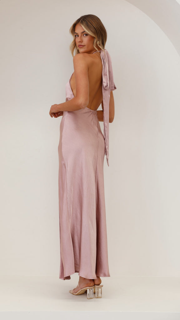 Amalia Maxi Dress - Dusty Pink - Billy J