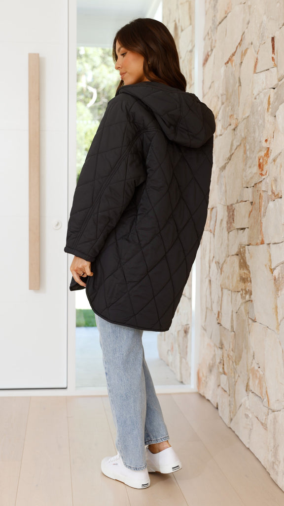 Olsen Short Coat - Black