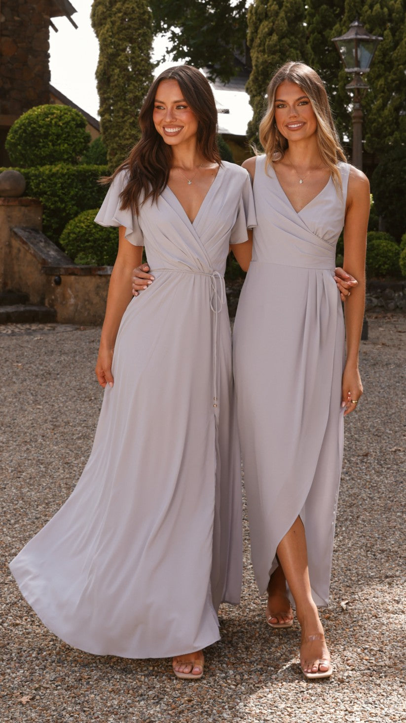Charlize Maxi Dress - Silver - Billy J
