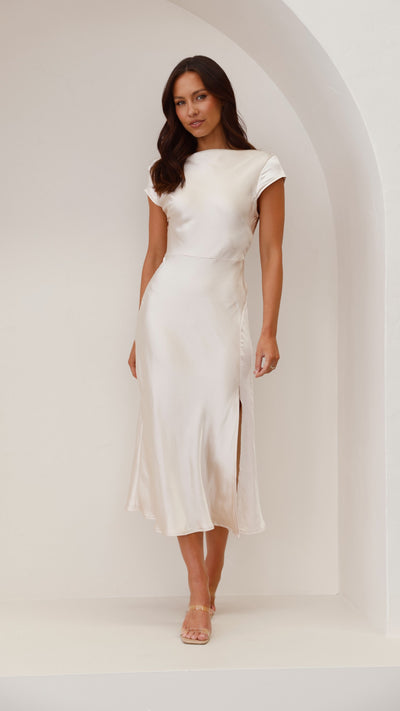 Load image into Gallery viewer, Ivana Midi Dress - Champagne - Billy J
