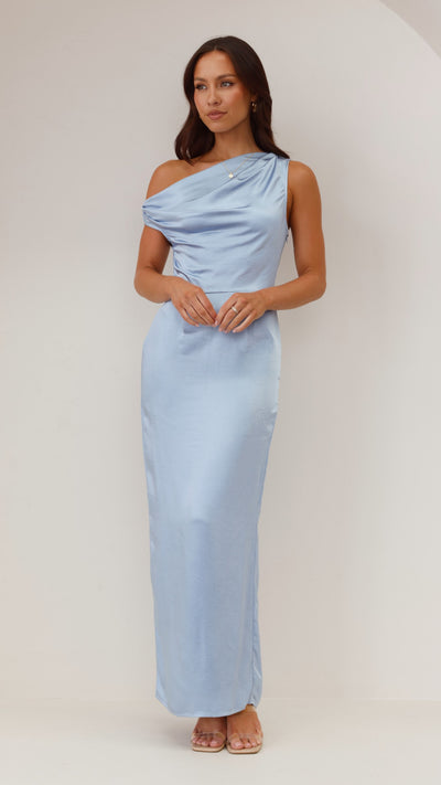 Load image into Gallery viewer, Harlowe Maxi Dress - Blue - Billy J
