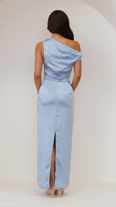 Load image into Gallery viewer, Harlowe Maxi Dress - Blue - Billy J
