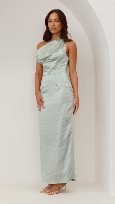 Load image into Gallery viewer, Harlowe Maxi Dress - Sage - Billy J
