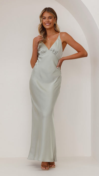 Load image into Gallery viewer, Ziah Maxi Dress - Olive - Billy J
