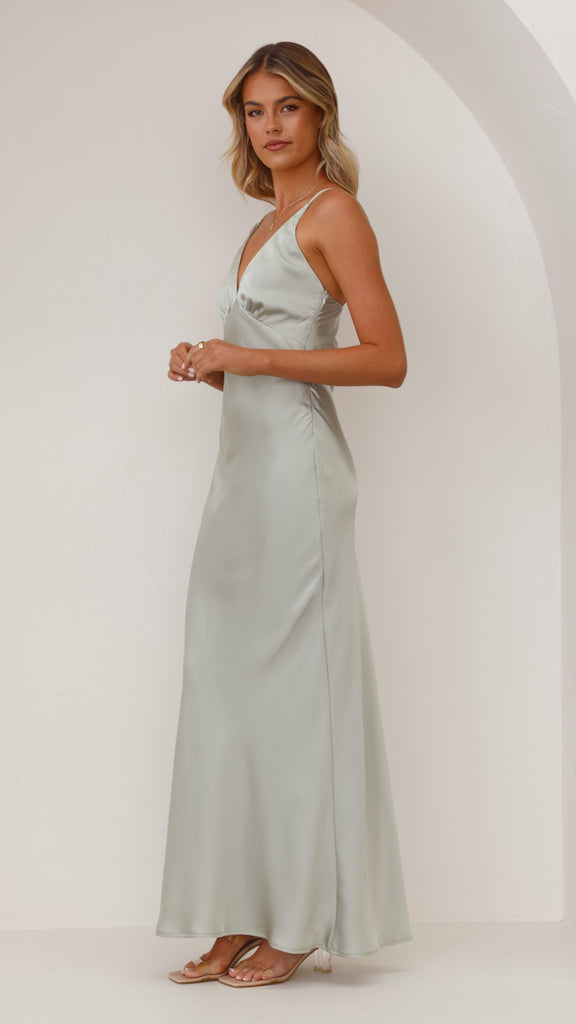 Ziah Maxi Dress - Olive - Billy J