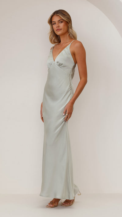 Load image into Gallery viewer, Ziah Maxi Dress - Olive - Billy J
