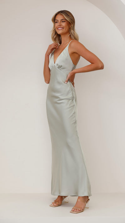 Load image into Gallery viewer, Ziah Maxi Dress - Olive - Billy J
