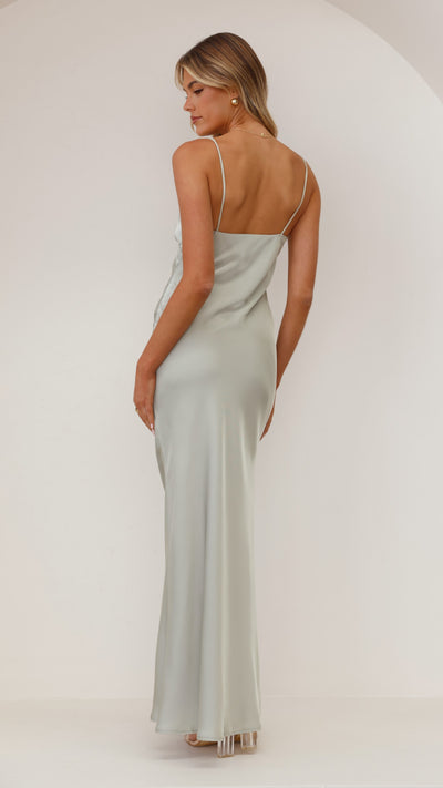 Load image into Gallery viewer, Ziah Maxi Dress - Olive - Billy J
