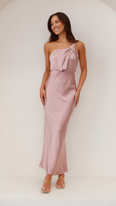 Load image into Gallery viewer, Greta Maxi Dress - Dusty Pink - Billy J
