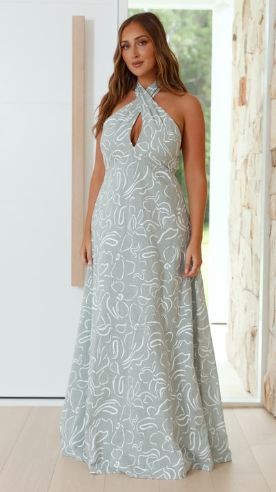 Load image into Gallery viewer, Parker Maxi Dress - Sage
