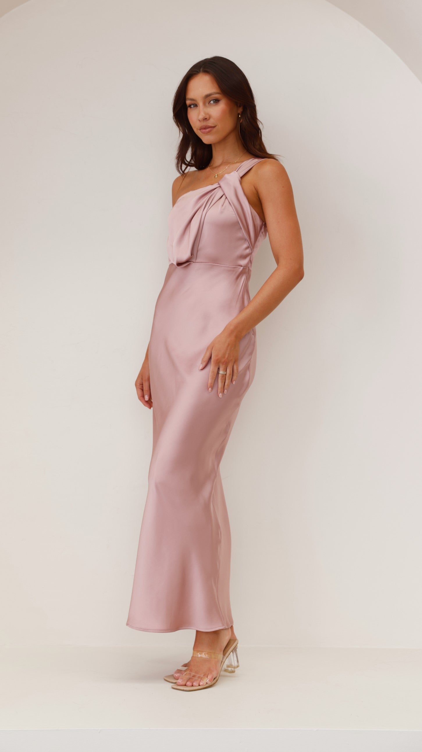 Greta Maxi Dress - Dusty Pink - Billy J