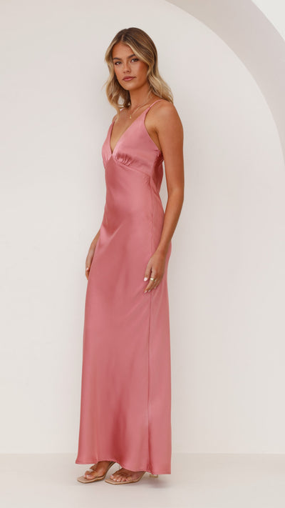 Load image into Gallery viewer, Ziah Maxi Dress - Baked Rose - Billy J
