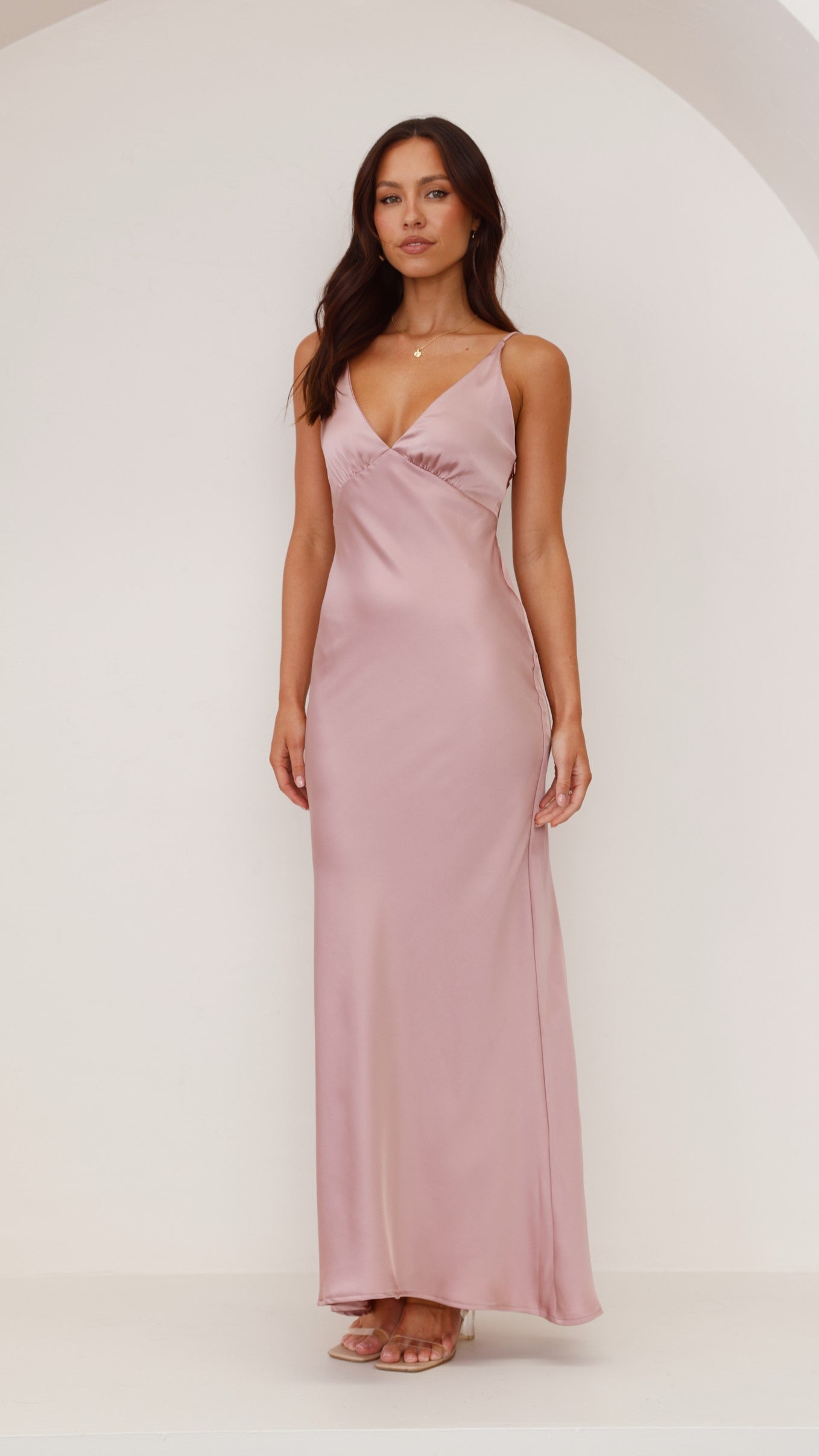 Ziah Maxi Dress - Dusty Pink - Billy J