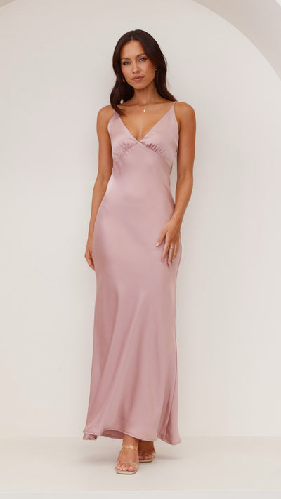 Load image into Gallery viewer, Ziah Maxi Dress - Dusty Pink - Billy J
