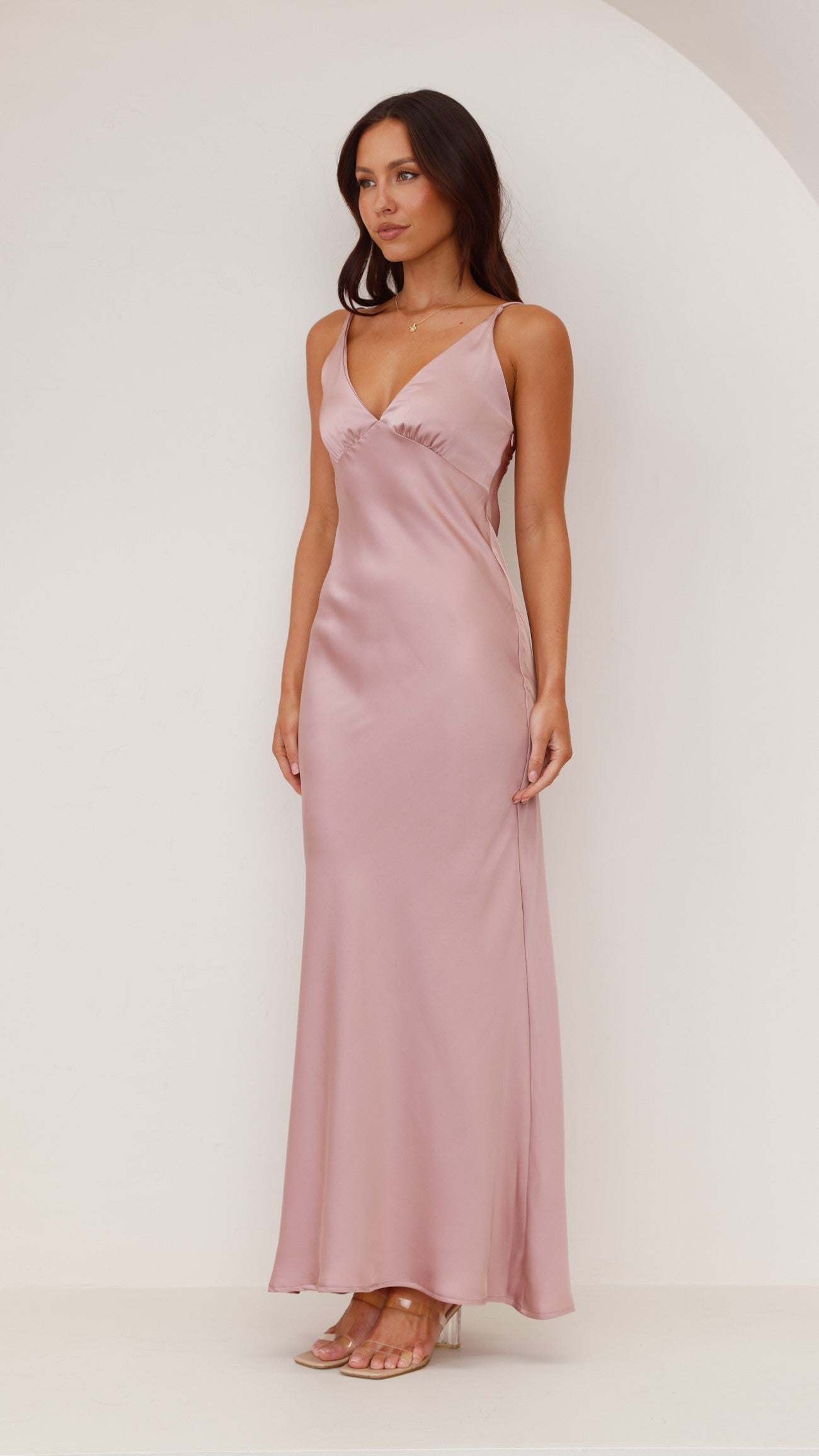 Ziah Maxi Dress - Dusty Pink - Billy J