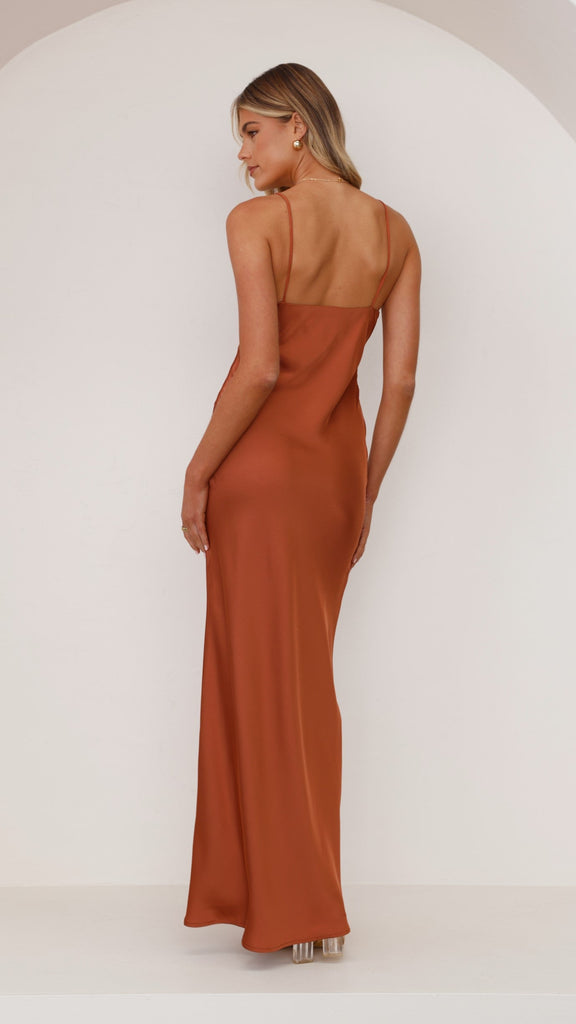 Ziah Maxi Dress - Copper - Billy J