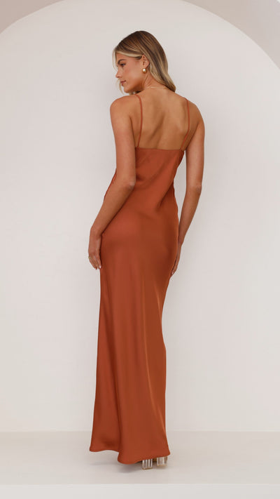 Load image into Gallery viewer, Ziah Maxi Dress - Copper - Billy J
