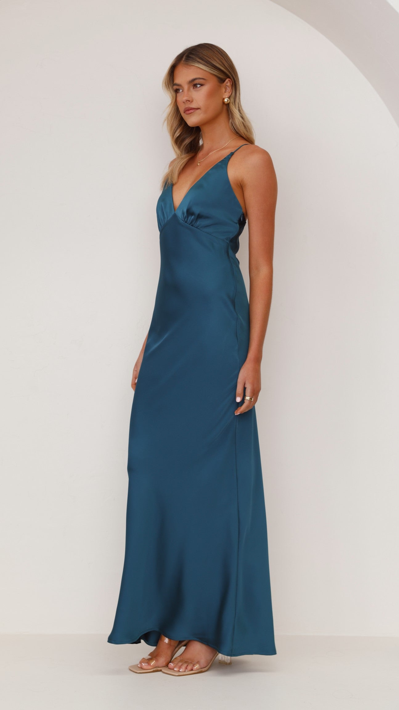 Ziah Maxi Dress - Teal - Billy J