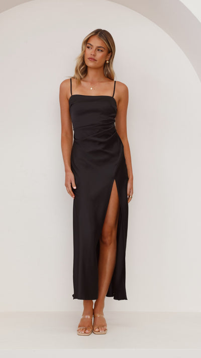 Load image into Gallery viewer, Ilana Maxi Dress - Black - Billy J
