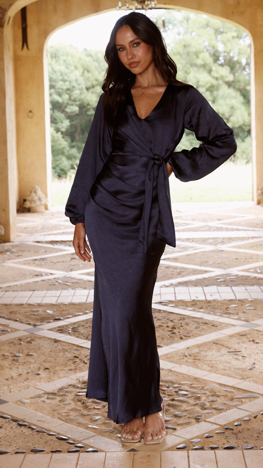 long sleeve dress billy j Lottie Maxi Dress - Chocolate - Buy Women's Dresses