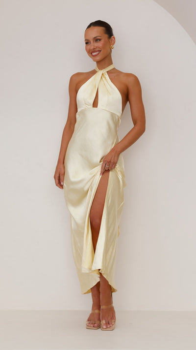 Load image into Gallery viewer, Amalia Maxi Dress - Yellow - Billy J
