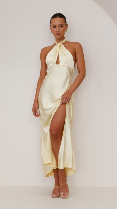 Load image into Gallery viewer, Amalia Maxi Dress - Yellow - Billy J
