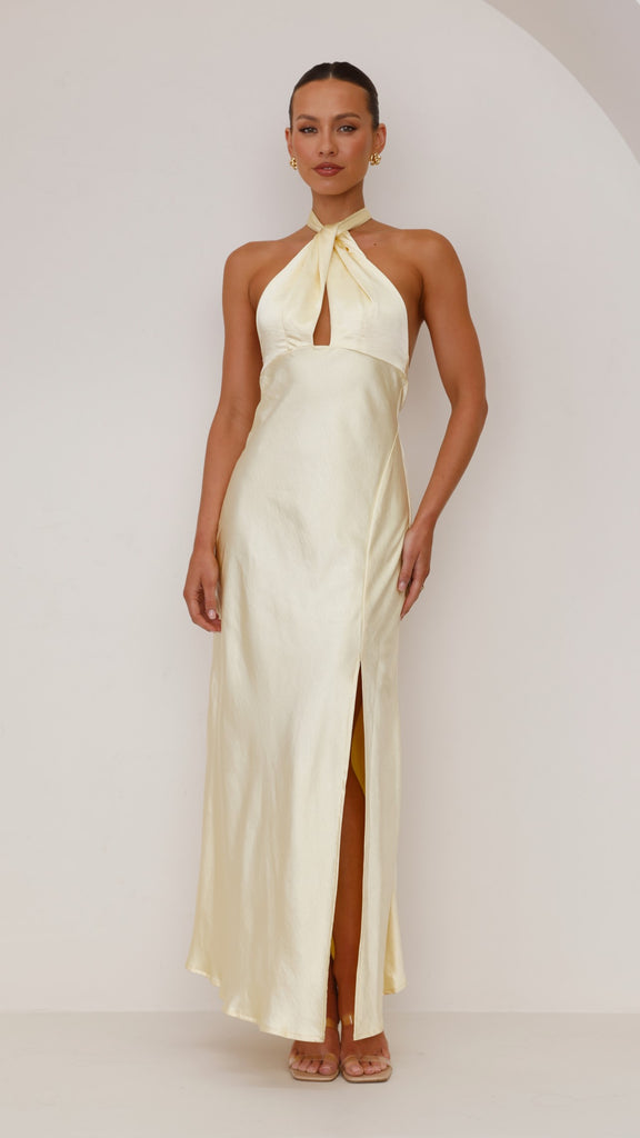 Amalia Maxi Dress - Yellow - Billy J