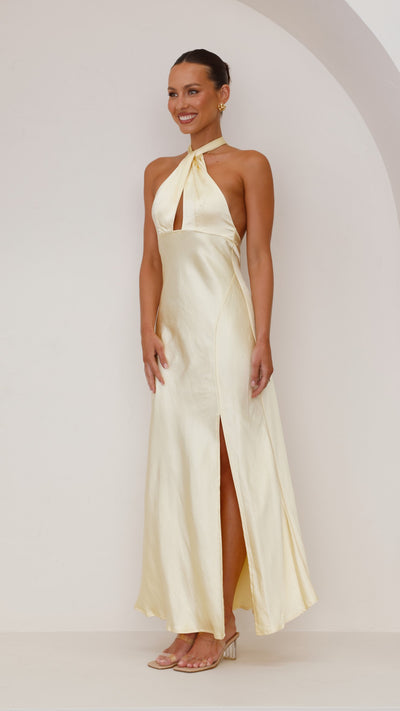 Load image into Gallery viewer, Amalia Maxi Dress - Yellow - Billy J
