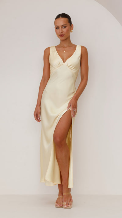 Load image into Gallery viewer, Taylor Maxi Dress - Yellow - Billy J
