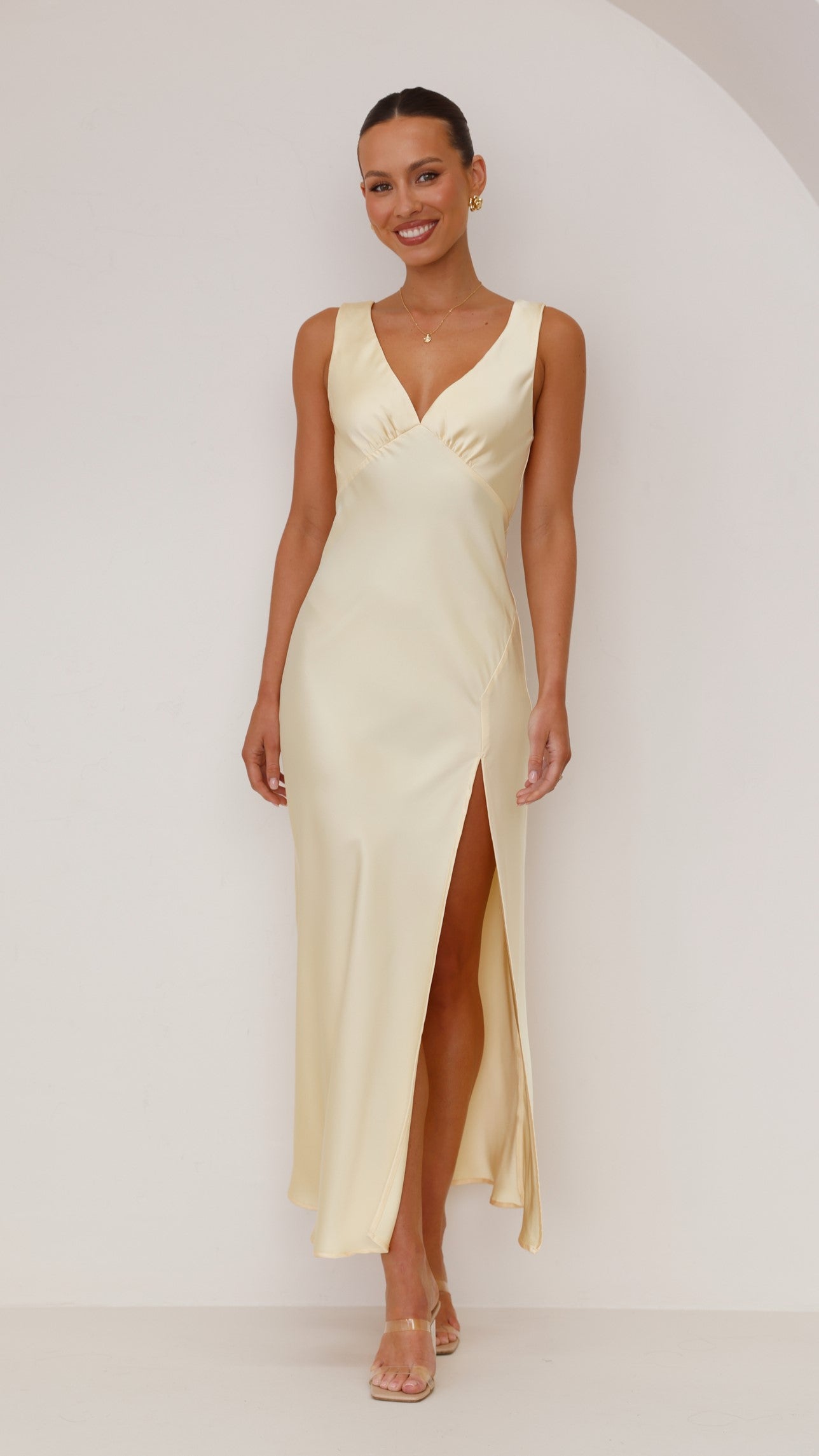 Taylor Maxi Dress - Lemon - Billy J
