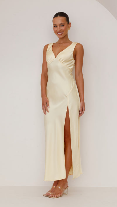 Load image into Gallery viewer, Taylor Maxi Dress - Yellow - Billy J
