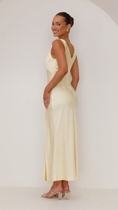 Load image into Gallery viewer, Taylor Maxi Dress - Yellow - Billy J
