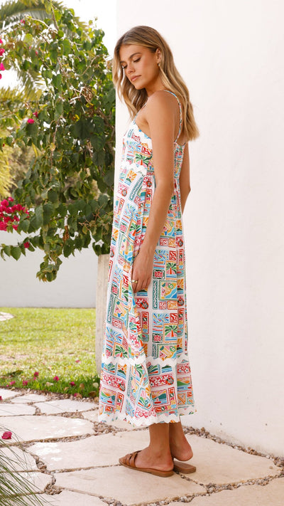 Load image into Gallery viewer, Aloha Maxi Dress - Multi - Billy J
