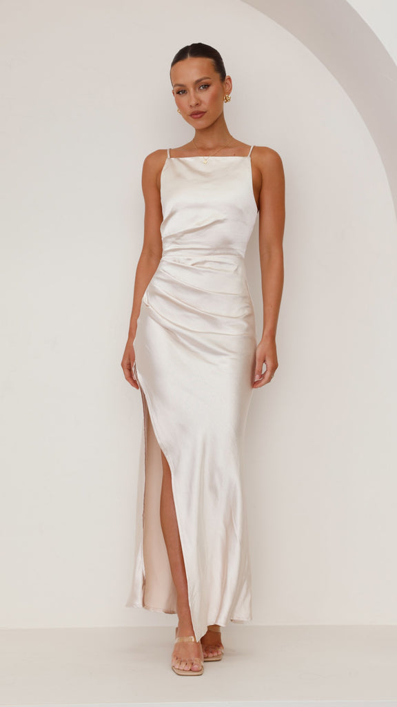 Ava Maxi Dress - Champagne - Billy J