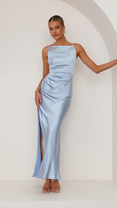 Load image into Gallery viewer, Ava Maxi Dress - Blue - Billy J
