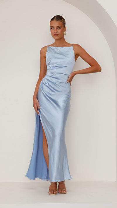 Load image into Gallery viewer, Ava Maxi Dress - Blue - Billy J
